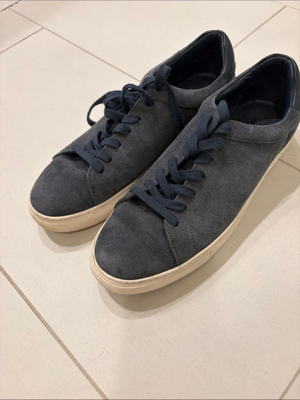 Nordstrom Blue Suede Low-Top Sneakers